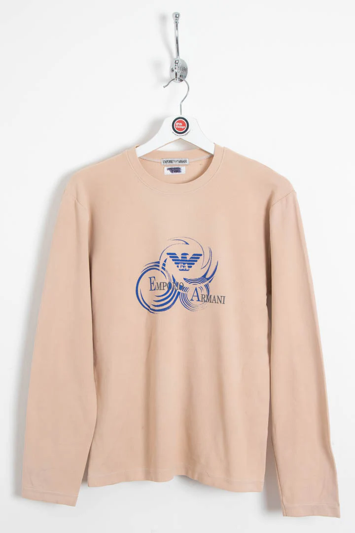 Women's Emporio Armani Long Sleeve Waffle T-Shirt (S)