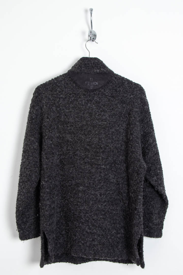 Women's Fendi 1/4 Zip Sherpa Fleece Jumper (M) - Image 6