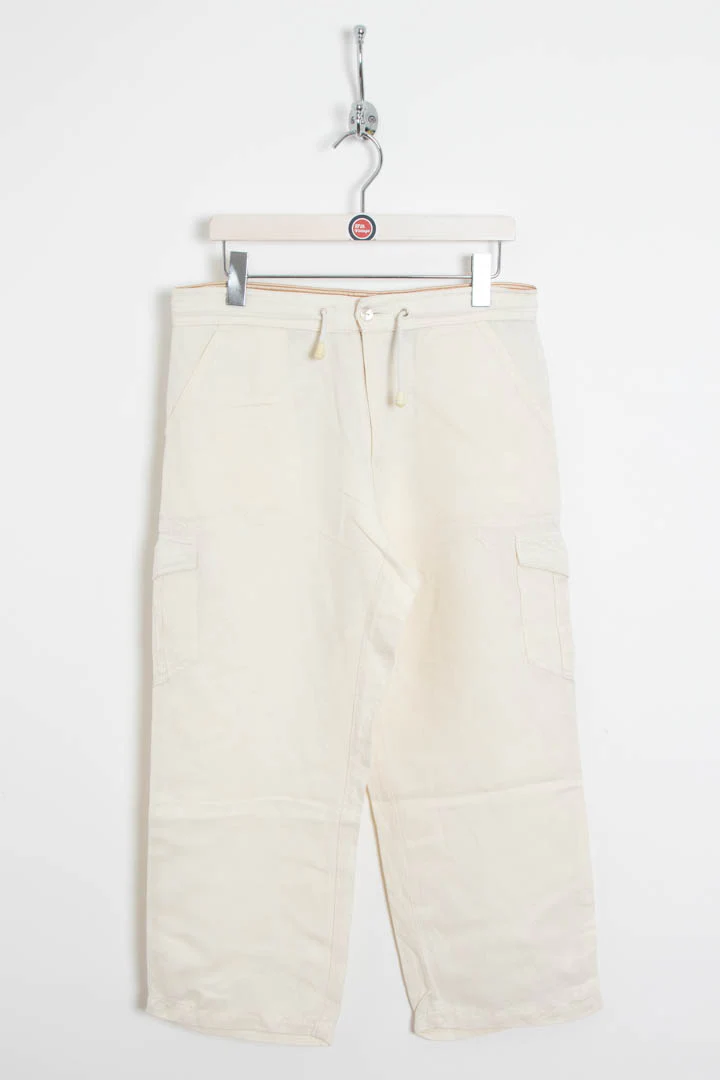 Women's Fendi Cargo Capri Linen Trousers (UK 12)