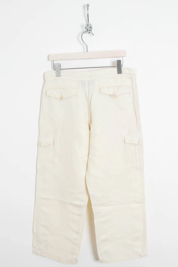 Women's Fendi Cargo Capri Linen Trousers (UK 12) - Image 6