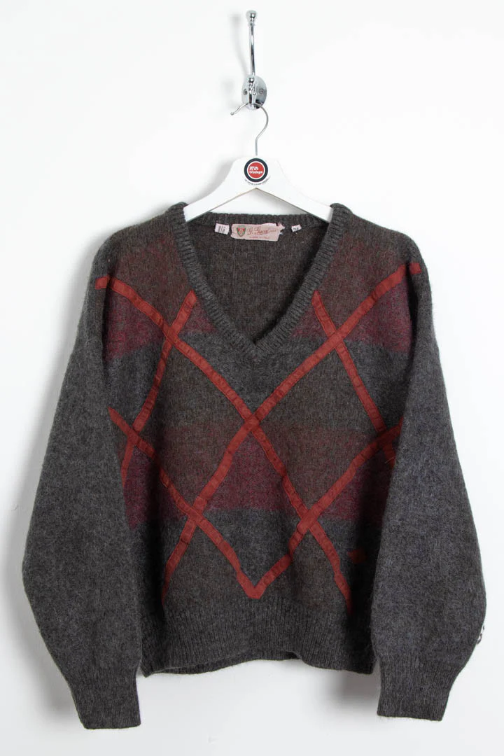 Women's Gucci V Neck Wool Jumper (M)
