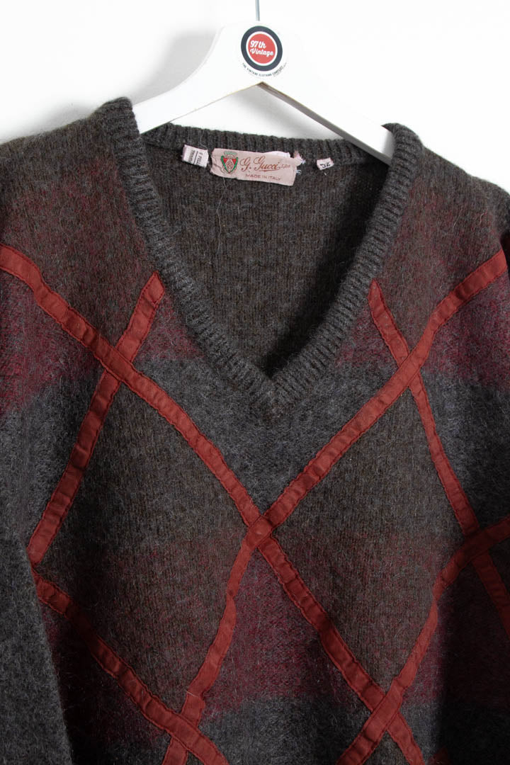 Women's Gucci V Neck Wool Jumper (M) - Image 2