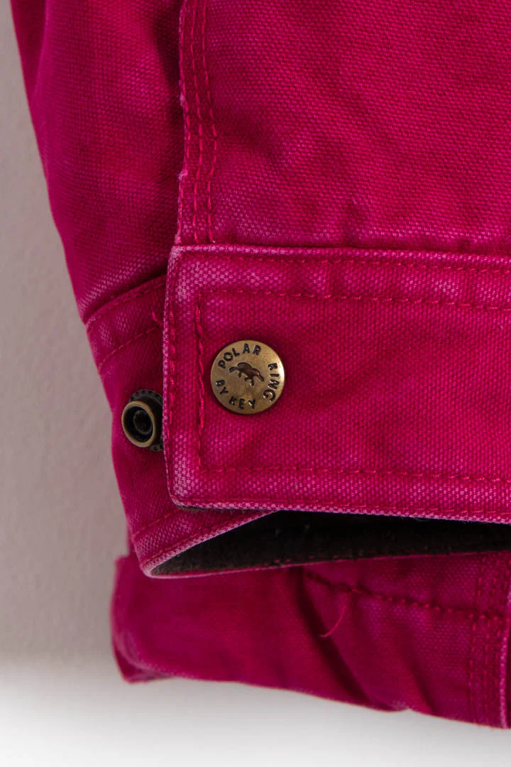 Women's Hot Pink Hooded Workwear Jacket (XXL) - Image 3