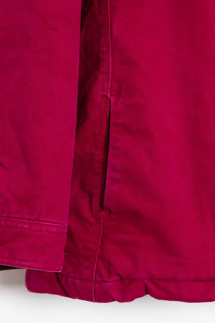 Women's Hot Pink Hooded Workwear Jacket (XXL) - Image 4