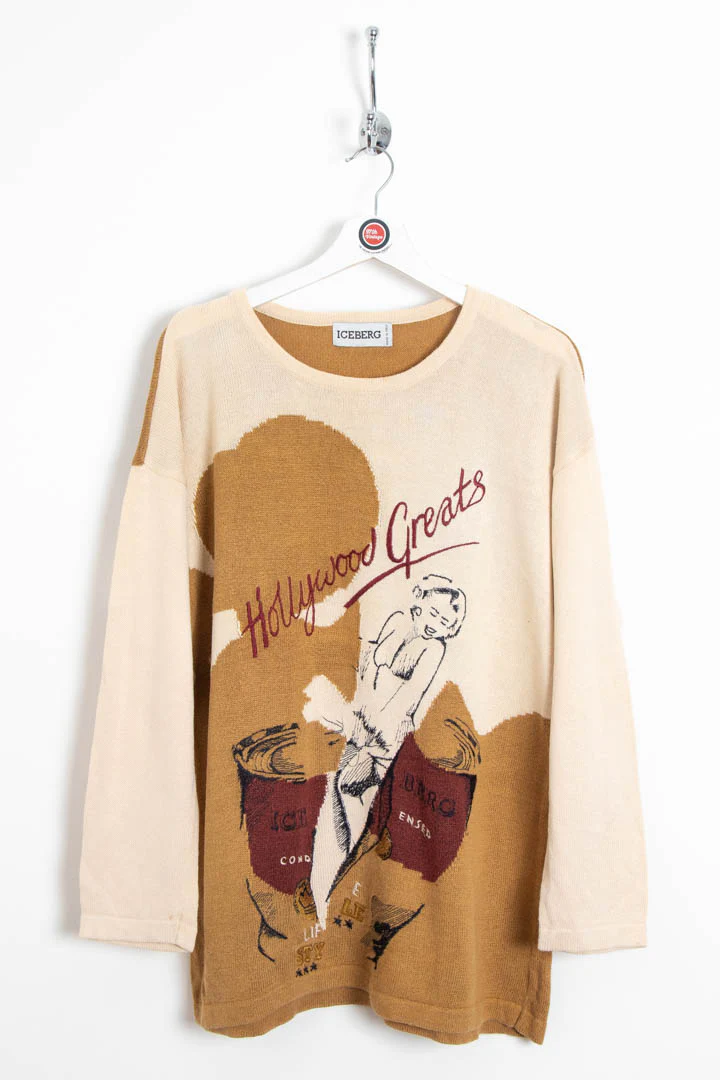 Women's Iceberg Hollywood Greats Marilyn Monroe Round Neck Jumper (L)