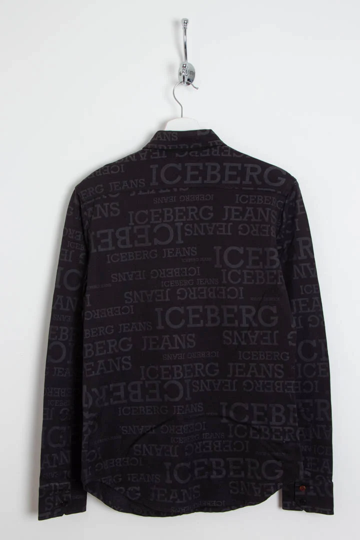 Women's Iceberg Jeans Repeat Logo Long Sleeve Shirt (S) - Image 6
