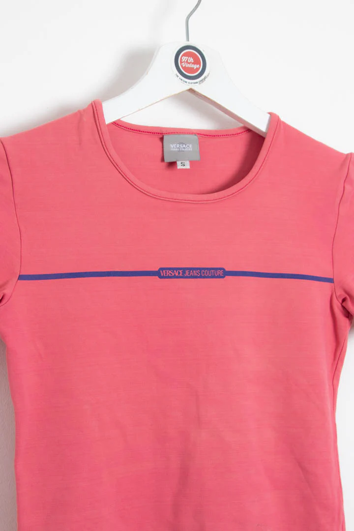 Women's Versace Jeans Couture Baby Tee (S) - Image 2