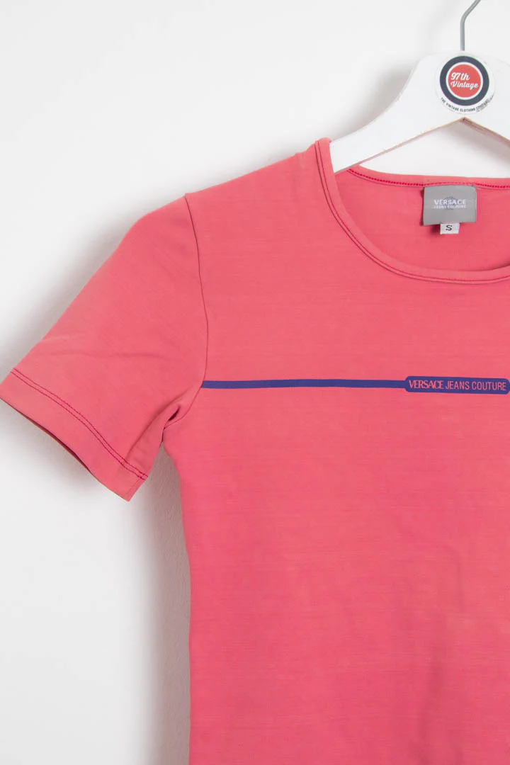 Women's Versace Jeans Couture Baby Tee (S) - Image 3